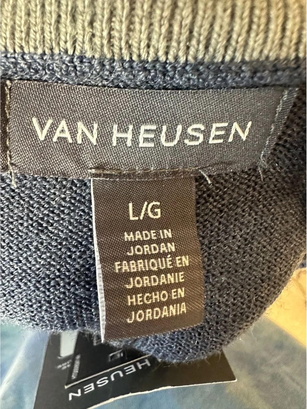 Navy Blue Van Heusen Crewneck Sweater
